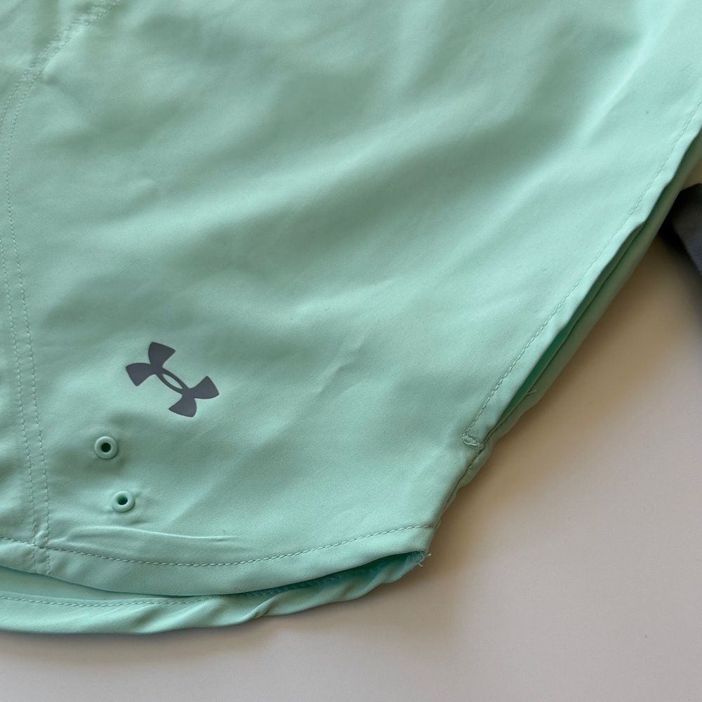 Under Armour Loose 3XL Women's Plus Vented Outdoor Shirt Heatgear Mint Green - Picture 9 of 14